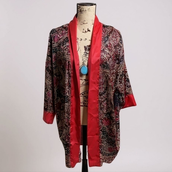 Victoria's Secret Vintage Paisley Print Robe - Size XL - Picture 1 of 8